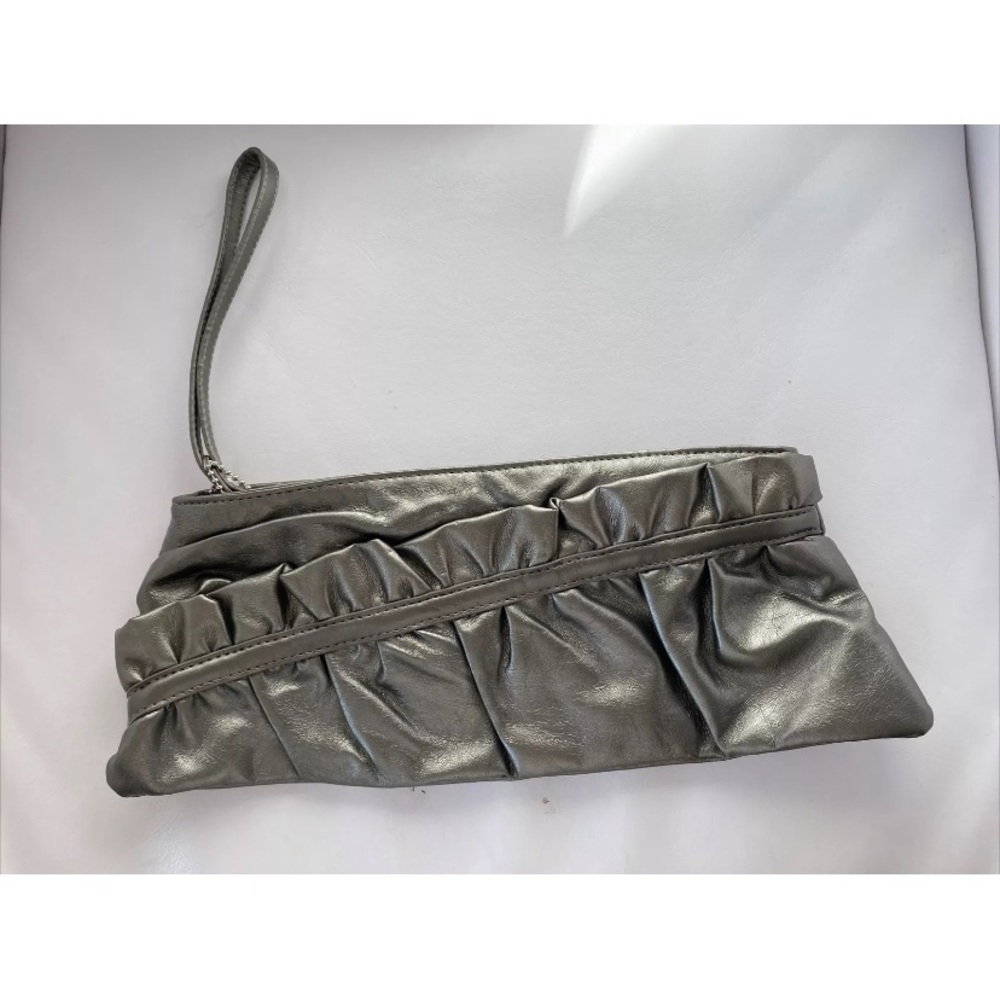 LULU Pewter Clutch Wristlet
